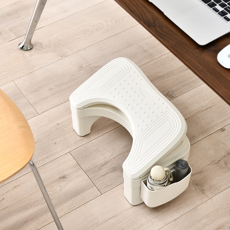 Living Room Plastic Footrest Office Footrest Foot Massage Footstool Ergonomic Design Footrest - Image 1